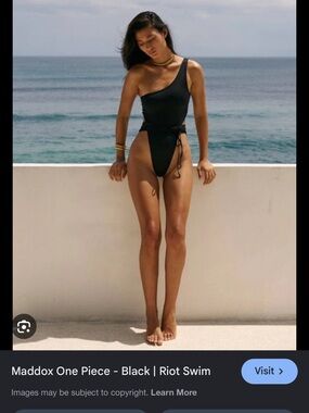 Riot Swim Maddox One-Shoulder One-Piece Swimsuit IN SAGE GREEN